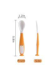 2pcs/set baby spoon fork set baby utensils portable children tableware baby feeding tableware food