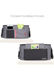 Baby Stroller Bag Baby Diaper Bag Multifunctional Mother Nappy Fashion Baby Hanging Storage Organizer Baby Care Bag