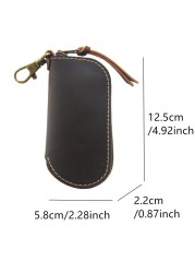 Leather Home Nanny Key Ring Zipper Key Case Key Case Bag Organizer Wallet Keychain