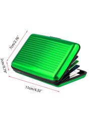 D0LF Aluminum Business ID Credit Card Holder Pocket Wallet Purse Organizer Card Protection