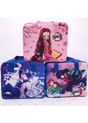 Demon Slayer Devil Blade Cartoon Anime Insulation Bag Kimetsu no Yaiba Tanjirou Nezuko Picnic Lunch Box Meal Bento Hand Storage Bag