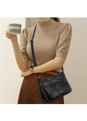 High Quality Women's Soft PU Leather Shoulder Bags For Women Multilayer Classic Crossbody Bag Handbags Purses