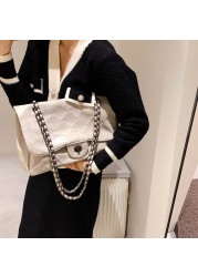 New Fashion 2022 Women Handbag Retro PU Leather Chain Shoulder Bags Large Capacity Casual Bags Designer Style For Girls