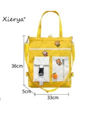 Xierya Fashion Women Shoulder Bag, Student Handbag Women Canvas Bag Tote Shopping Crossbody Bags Mochilas