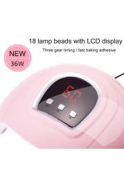 Nail Dryer Nail Lamp LED UV Lamp For Curing All Gel Nail Polish With Motion Sensor Manicure Pedicure Salon Tool