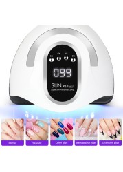 280W LED Nail Dryer Lamp for Drying Nails 66 UV Curing Lamp Bead Gel Polish Manicure Infrared Sensor Professional Nails Equipment