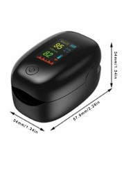 SMH-01 Durable Portable Finger Pulse Oximeter Sports Finger Clip LED Screen Heart Rate Monitor Blood Oxygen Saturation Meter