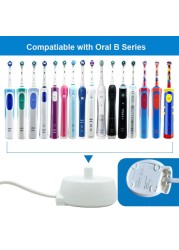 100-240V Electric Charger Compatible With Oral B Series Electric Toothbrush EU/US/UK/AU Plug Inductive Charging Dock Adapter