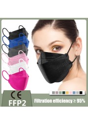 ffp2 masks face mask KN95 masque fish fpp2 approved mask color protection black masks mascara mouths mascarilla fpp2 homology ada