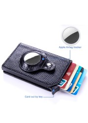 RFID Airtag Credit Card Holder Wallet Men Slim Thin Business Bank Card Holder Container Male Smart Bluetooth Card Holder Bag