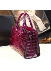 High quality luxury handbags for women, high quality crocodile pattern handbag