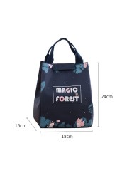 Cartoon fresh tote bag food waterproof insulation bag portable durable thick cooler bag Oxford multifunctional household supplies