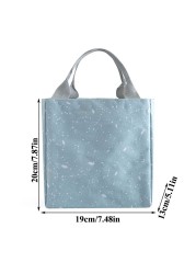 Spot Print Tote Black Thermal Bag Waterproof Oxford Beach Lunch Bag Food Picnic Bolsa Termica Women Kid Men Cooler Bag New