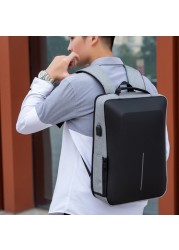 Men's Multifunctional Reflective Stripe Anti-theft Backpack 15.6 Inch Laptop Notebook USB Travel Bag Backpack Male School Bag