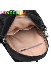 Women Backpack Large Capacity Casual Simple Travel Bag Solid Color High Quality Nylon Canvas Shoulder Bag rackbag Mochilas