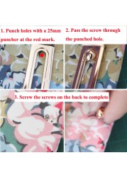 Handmade textile accessories 31cm length bag strap handle strap strap bag replacement strap slide bar PU bag handle