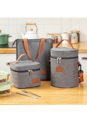 Isothermal Carrying Bag for Men and Women Bento Lunch Box for Travel Picnic Fruit Drinks Fresh Food Thermal Insulated