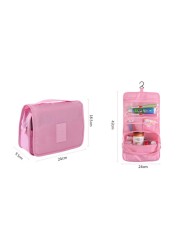 Women Travel Bath Make Up Bag Ladies Waterproof Hanging Cosmetic Bags Female Zipper Essential Toiletry Bag Travel Organizer