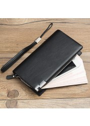 Baellerry Wallets Fashion Clutch Male Wallet Men Wristlet Men Clutch Bags Coin Purse Men Wallet Leather Male Wallet portemonnee