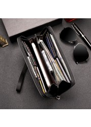 New Men Wallets Large Capacity Cell Phone Pocket Zipper Clutch Bag Male Business Purse carteira masculina coin pocket Male Purse