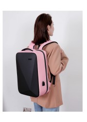 Crossten Laptop Backpack Anti-theft Lock 15.6 inch Laptop Backpack USB Charging Multifunctional Waterproof Business School Bag