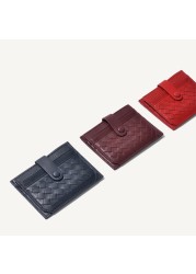 Ladies Genuine Leather Card Holder Large Capacity Multiple Card Slot Sheepskin Ultra-thin Coin Purse Luxury Brand Design 2021 New