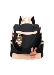 Anti-theft Backpack Female 2021 New Fashion All-match Oxford Cloth Backpack Large Capacity Travel School Bag Women Bookbag Mochila