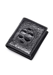 Luxury Genuine Crocodile Wallet Men Fashion Brand Design Leather Small Wallet Fashion Crocodile Skin High Quality Short Wallet