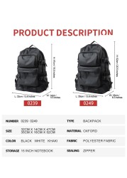 Fashion Men Backpack 15.6 Inch Laptop Backpack Men Waterproof Outdoor Travel Backpack School Teen Mochila Briefcase Business Bags