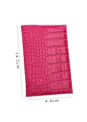 Hot Sale Red 3D Embossed Rose PU Leather Women Passport Holder Embossing Passport Cover Credit Card ID Bag