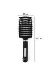 Scalp Massage Comb For Women, Bristles And Nylon, For Wet Or Curly Hair, Detangling Hair, For Hairdressing Salon