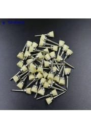 100pcs/bag Dental Polishing Brush Profi RA Brush Shank Flat Latch Nylon Teeth Prevention