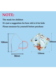 Kids KN95 Mask Girls Boys Children Face Masks Anti-Dust 0-3 Years Old Baby 4 Layers Fabric 3D Cartoon Baby Face Mouth Mask ffp2fan