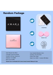 AMARA Contact Lenses 2pcs Colored Lenses Yearly Eyes Colored Contacts Beauty Eye Contacts Cosmetic Lens Colored Contact Lens