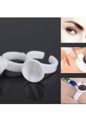 100pcs Disposable Permanent Makeup Ring No Divider Tattoo Ink Pigment Holder Cup Size S/M/L