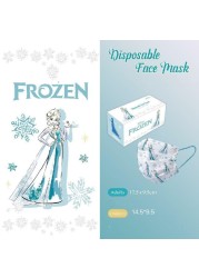 Disney 2022 New Adult/Child Anime Cartoon Disposable Mask Frozen Cartoon Masks Anime Kawaii Three Protective Layer Cartoon