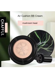 Air Cushion BB Cream Moisturizing Makeup Concealer Face Foundation With Mushroom Head Puff Cover Spots Marks Waterproof Lasting