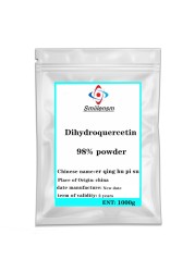 رائجة البيع السائبة Dihydroquercetin مسحوق 98% كيرسيتين ثنائي هيدرات سيبيريا لارك استخراج CAS 480-18-2 Taxifolin DHQ مسحوق