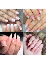 1 Box Nail Extension Gel Pink White Clear Poly Builder UV Nail Gel Finger Extensions Shape Tips French Nail Art Tool LY1623-1