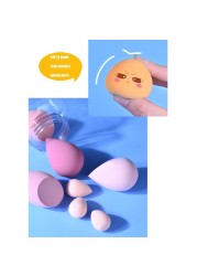 6/7pcs/set Makeup Sponge With Box Beauty Cosmetic Powder Puff For Foundation Cream Concealer Make Up Blender Girls Tools