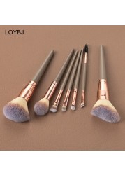 Loebig 5/7 Makeup Brushes Beauty Tool Set Cosmetic Powder Brushes Foundation Blush Contour Eye Shadow Eyebrow Lashes Make Up Brush