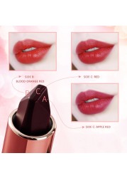 1pc Three Colors Black Lipstick Tube Rose Diamond Matte Velvet Lipstick Long Lasting Waterproof Full Color Sexy Lips Makeup