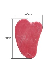 1pc Natural Jade Gua Sha Scraper for Face Neck Skin Lifting Wrinkle Remover Beauty Care Massage Pink Quartz Jade Guasha Board