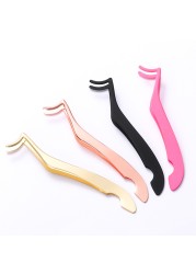 False Eyelash Tweezers Fake Eye Lash Rod Eyelash Extension Curler Pliers Auxiliary Clip Clamp Makeup Tweezers Tools