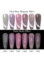 UR SUGAR 7.5ml Disco Reflective Cat Magnetic Gel Nail Polish Auroras Iridescent Glitter Sequins Soak Off Nails Art UV Varnish