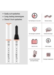 New Fast Electric Heating Eyelash Curler USB Rechargeable Eyelash Curling Roller Long Lasting Natural Eye Beauty Makeup Tools