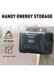 Energizer محطة طاقة محمولة 300W / 320Wh مولد للطاقة الشمسية شحن سريع بواسطة بطاريات LiFePO4 الخارجية في حالات الطوارئ PPS320