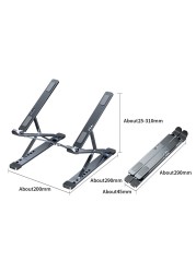 Adjustable Laptop Stand Aluminum For MacBook Foldable Tablet PC Support Notebook Stand TableLaptop Cooling Pad Stand