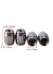 4psc Bullet Shell Universal Car Wheel Tire Valve Caps,Rim Tire Stem Covers,Aluminum Alloy Car Styling Parts Accessories