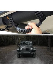 4pcs Adjustable Strap Easy to Install Driving Roll Bar Knob Stable Car Interior Auxiliary Replacement Parts For Jeep BJ40